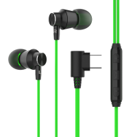 Langsdom V7 Dynamische in ear koptelefoon Monitor met microfoon 3,5 mm bedrade gaming koptelefoon