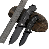 LAOTIE 120mm Stainless Steel Black Mini Folding Knife Outdoor Survival Camping Knife Fishing Line Cutter