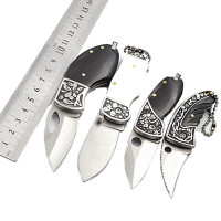 Laotie 97mm 120mm 440c Stainless Steel Ox Bone Handle Mini Folding Knife Keychain Four Modes Outdoor Knifes
