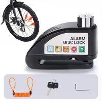 LAOTIE DL01 Fiets Schijfrem Slot 110dB Luid Alarm Antidiefstal Bescherming Aluminium Legering Waterdicht Veiligheid met