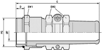 LAPP 52001200 Wartel PG42 Messing Messing 5 stuk(s)
