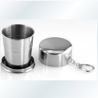 Large Flexible Folding Stainless Steel Parade Portable Water Cup