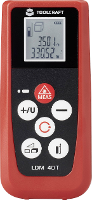 Laserafstandsmeter Toolcraft Ldm 40t Meetbereik (max.) 40 M Kalibratie Conform: Fabrieksstandaard (zonder Certificaat)