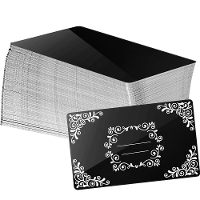 Lasergraveer Blanke Aluminium Vellen 86x54x021mm Gladde Oppervlak voor Visitekaartjes Cadeaukaarten Doe Het Zelf Project