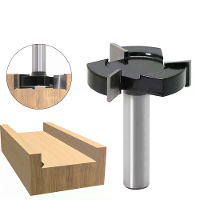 LAVIE 12mm 1/2 Inch Shank 3 Fluiten CNC Spoilboard Oppervlaktefrezen Router Bit Carbide Plaat Vlakmaken Router Bit Houtf