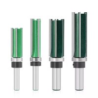 LAVIE 2 delige 8 mm 12 mm shank rechte snijfrees bitset vier snijkanten tungsten carbide cutter houtbewerkingsgereedscha
