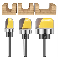 3 Stuks Multi size Schacht Ronde Neus Bits met Lager Router Bits Carbide Snijders Houtbewerkingfrees Frees Voor Houten B