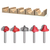 5ST 6mm Schacht Houtbewerkingsfreesbits Tungsten Carbide Cutter Roestbestendige Coating Hoge Precisie CNC Frees Gereedsc