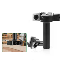 LAVIE 8 mm 1/2'' shank router bit 2 fluit 4 fluit T vorm Panelraising snijpunt vervangbaar mes houtbewerking goot /gleuv