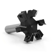 Zesbladige T sleuffrees 1/2 inch schacht SAE 5140 wolfraamcarbide snijder voor houtbewerking gravuremachine elektrische