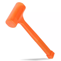 LB Dode Slaghamer Neon Oranje Eengemodelleerd Ontwerp 2 lb Polyurethaan Hoofd Vonk  en Terugslagbestendig Antislip Grip