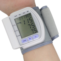 Lcd Digital Sphygmomanometer Blood Pressure Monitor Heart Beat Meter