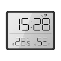 LCD Digitale Wekker Groot Display met Temperatuurvochtigheidsmonitor Multifunctioneel Magnetisch Ontwerp Draagbaar en Co