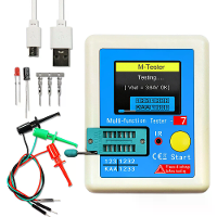 LCR T7 Multifunctionele Transistor Tester 1.8 Inch Grafisch Display Precisie Component Analyzer voor Condensator Weersta