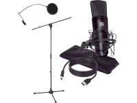 Ld Systems Podcast 2 Usb Studiomicrofoon Kabelgebonden Incl. Kabel, Incl. Standaard, Incl. Tas, Incl. Windkap, Incl. Shockmount