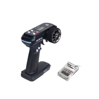 LDARC CT01 2.4 GHz 8CH Tweerichtingsgeweer Besturingsafstandsbediening Zender met CR1800 Ontvanger voor RC Auto Boot Tan