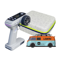 LDARC V64 1/64 2,4G RWD RC Auto Mini Drift Flat On Road LED Lampjes LC01 Chassis Micro Van Voertuigen Modellen Volledig