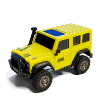 LDARC X43 1/43 2.4G 4WD RC auto rotskruiper Mini beklimming LED licht off road voertuigen modellen Afstandsbediening Rac
