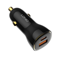 LDNIO 60W 2 Ports USB PD Autolader Adapter 30W USB A+30W USB C Ondersteunt PD QC3.0 PPS Snel Opladen voor iPhone 15 14 1