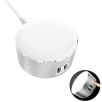 Ldnio A2208 Led Power Touch Lamp 2 Usb Smart Charger For Mobile Phone