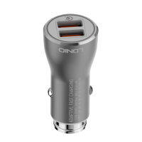 Ldnio C 407q 36w 3a 2ports Qc3.0 Fast Charging Car Charger For Iphone X 8/8plus Samsung S8 Xiaomi 6