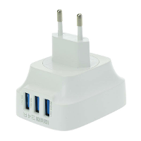 LDNIO DL AC65 3 USB Port AC Adapter 5V 3.4A US EU UK Plug Wall Charger for Phone/Tablet