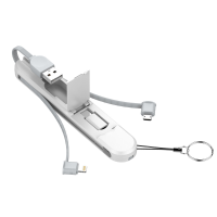 LDNIO LC130 3.8A USB A voor Lightning/Micro/Type C Kabel Snel opladen Gegevensoverdracht Thicken Copper Core Line voor i