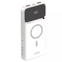 LDNIO PQ12 22.5W 37Wh 10000mAh LED Display Krachtbank met Magnetische Draadloze Oplading Externe Batterij Voeding met 1