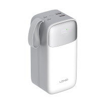 LDNIO PQ50 22,5W 185Wh 50000mAh Kracht Bank LED Display Externe Batterijvoeding met 2 Inputs & 4 Uitvoers Snelladen voor