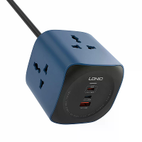 LDNIO SC3319 10A 2500W Cube Power Socket met 3 AC aansluitingen + USB A + 2 USB C PD3.0 2.0 QC4+ 3.0 2.0 AFC FCP SCP PPS