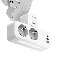 LDNIO SE2337 20W 5 Port USB PD Oplader met 2 EU uitgangen + 2 USB A + USB C PD QC3.0 Snelle oplader adapter EU stekker v