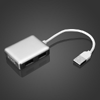 LDNIO SY H20 Aluminum Alloy High Speed 4 Ports USB Hub