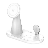 LDNIO WL01 25.5W Magnetische Draadloze Oplader Snelle Draadloze Oplaadstandaard met Nachtlampfunctie voor Smartphones vo