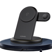 LDNIO WL02 15W Magnetische Draadloze Oplader Snel Draadloos Oplaadstation met Nachtlampje voor Smartphones voor iPhone 1