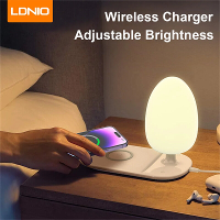 LDNIO Y3 15W 10W 7.5W 5W Draadloze Oplader Snel Draadloos Opladen Pad met Tafellamp voor Qi geactiveerde Smartphones voo