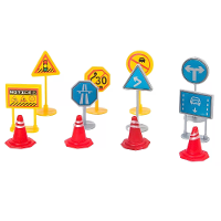 12PCS RBR/C Wegkegel Indicator Straatnaambord Decoratie Onderdelen LDRC 1804 1899 Drift 1/16 1/18 RC Auto Voertuigen Mod
