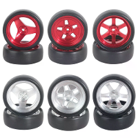 4PCS LDRC LD1801 LD1802 LD1803 LD1804 1/18 RC Auto Geüpgraded Onderdelen Driftbanden Metalen Velgen/Racebanden Voertuige
