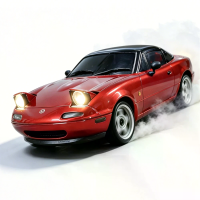 LDRC 1804 RTR 1/18 2.4G RWD RC Auto Drift voor Mazda MX 5 Miata NA Gyro LED licht Officiële gelicentieerde on road volle