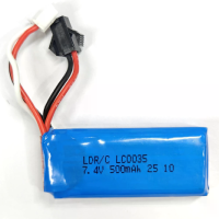 LDRC 18401 PRO 1/18 Borstloze Rock Crawler RC Auto onderdelen 7,4V 500mAh 2S 20C Li ion batterij Voertuigen Modellen Ver