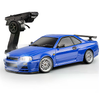 LDRC 1899/A99 RTR 1/18 2.4G RWD RC Auto Drift GTR R34 Optionele Gyro LED Verlichting On Road Volle Proportionele Alumini