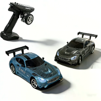 LDRC 4301 RTR 1/43 2.4G 4WD AMG GTR Drift RC Auto Met Ingebouwde Gyro Legering Carrosserie LED Licht On Road Volledige P