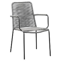 Stapelstoel Isola   metaal/rope   85x53x64 cm   Leen Bakker