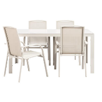 Tuinset Savoie Cannes   zand   5 delig   160 cm   Leen Bakker