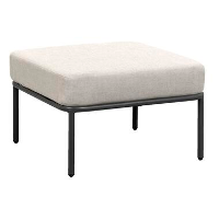 Voetenbank Paris   beige   29x65x65 cm