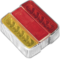 LAS LED Aanhangerachterlicht Achterlicht, Kentekenverlichting, Knipperlicht, Remlicht Links, Rechts 12 V