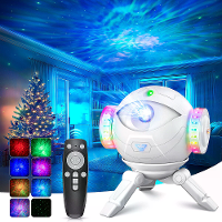 LED Astronaut Galaxy Projector Lamp 360° Rotating Starry Sky Light met 7 Nebula Effecten Afstandsbediening
