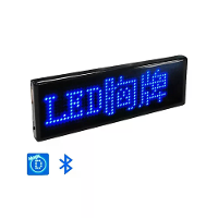 LED borstbadge decoratief scherm met USB opladen Bluetooth meertalige LED digitale badge USB oplaadbare doe het zelf HD