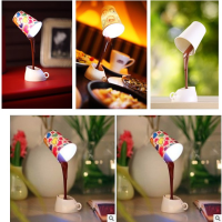 Led Coffee Lamp Cup Usb Battery Dual Night Light Diy Table Lamp