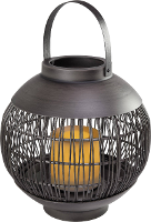 LED decolamp LED 0.06 W Amber Polarlite Rattan 220 PL 8372785 Zwart
