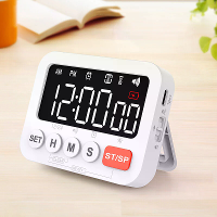 LED Digitaal Display Alarmklok Timer Keukentimer Bak Countdown Timer Tijdherinnering met 4 Helderheidsniveaus Aanpassing